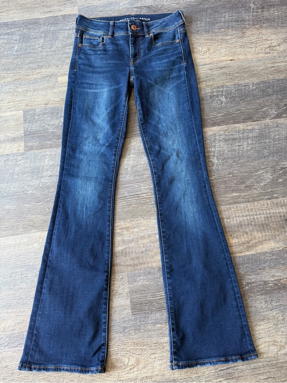 American Eagle Outfitters Dark Indigo Flare Jeans